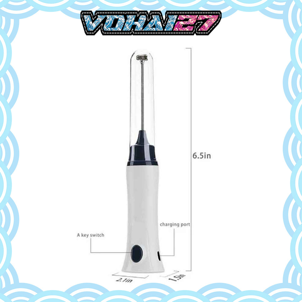 Máy tạo bọt cafe 1 đầu, máy đánh bọt cà phê, trứng cầm tay hàng cao cấp sạc điện 220v ZB1508