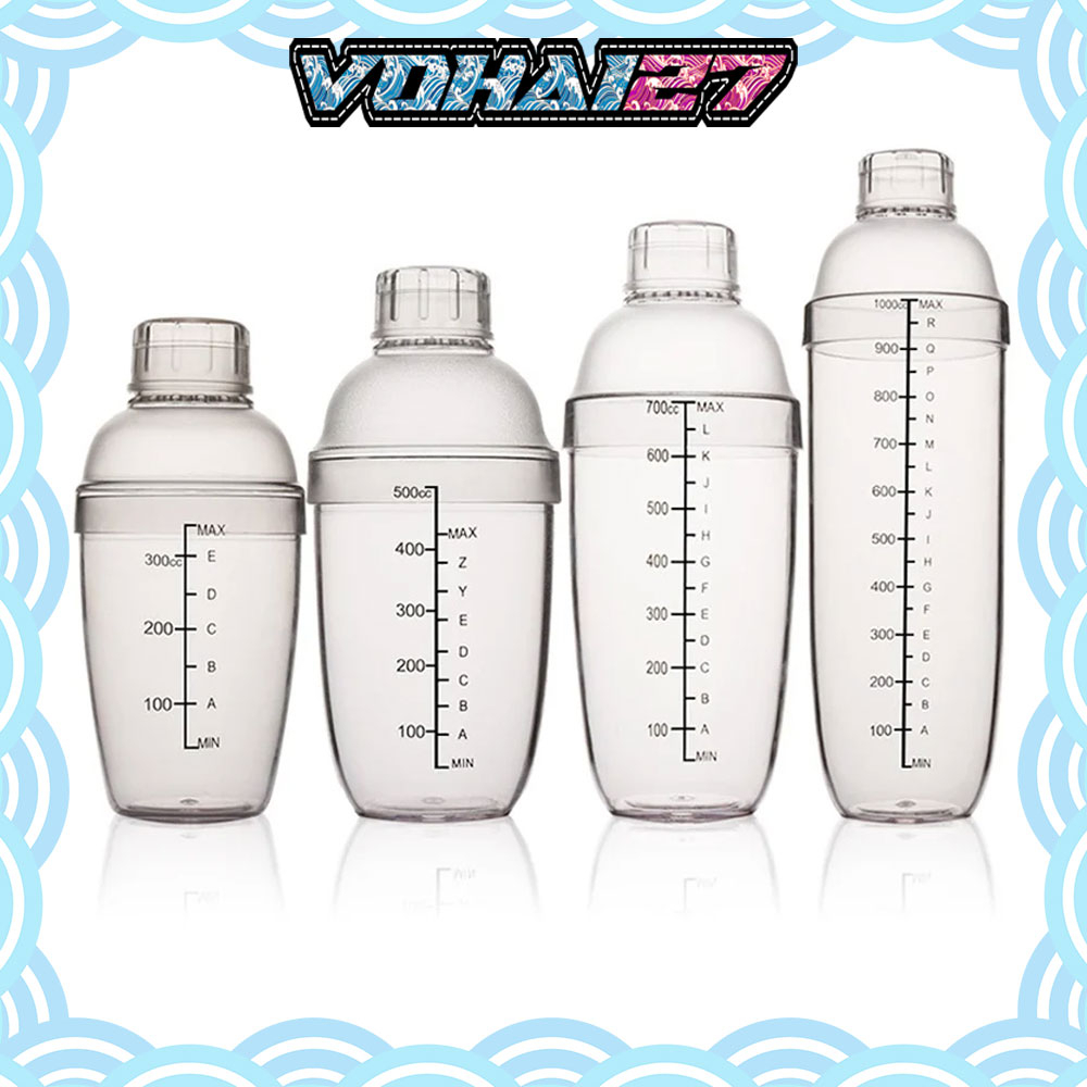 Shaker/ Bình lắc nhựa 350ml/530ml/700ml/1000ml