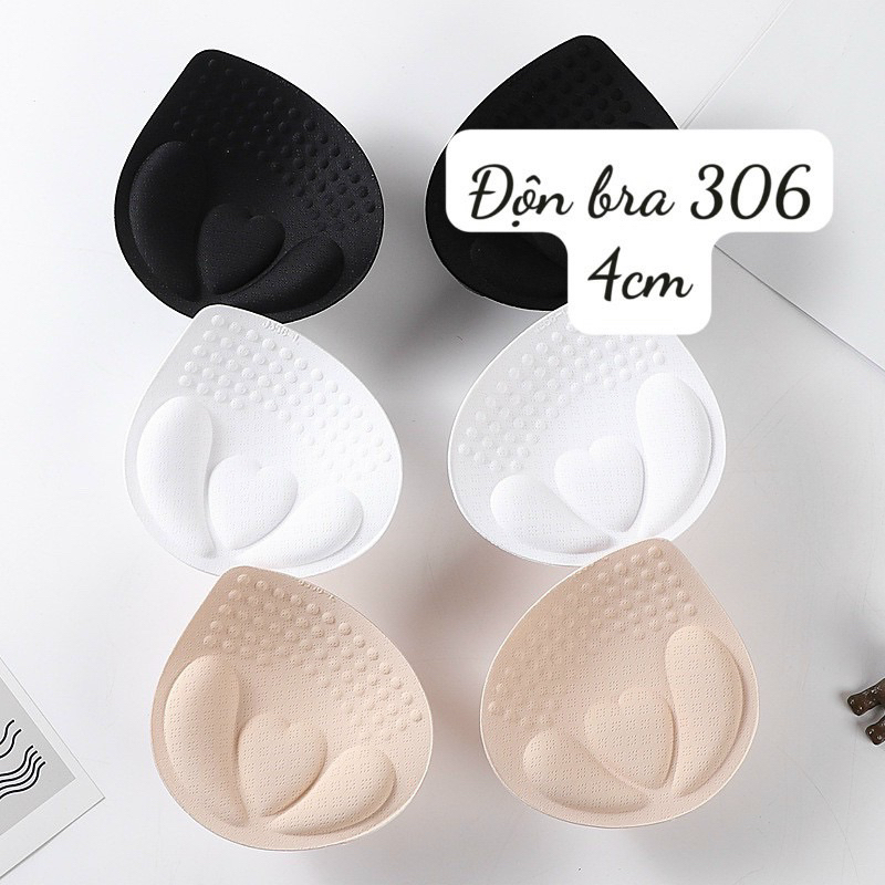 1 ĐÔI ĐỆM NGỰC HÌNH TIM ĐỆM DÀY 4cm 306