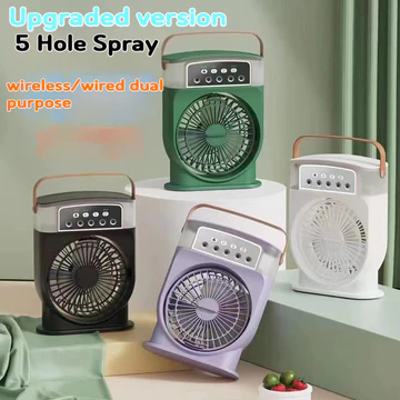 [HÀNG MỚI] Quạt tích điện điều hòa hơi nước 2 trong 1, quạt mini có 3 tốc độ gió, quạt hơi nước dung tích 600ml