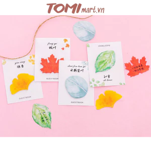 Giấy Ghi Chú Giấy Note TOMI Hình Chiếc Lá 092