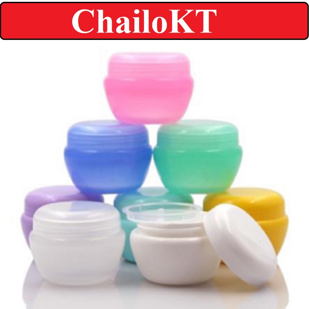 Hũ chiết mỹ phẩm (SET 10SP) 5gr 10gr 20gr 30gr 50gr/ hũ chiết kem du ...