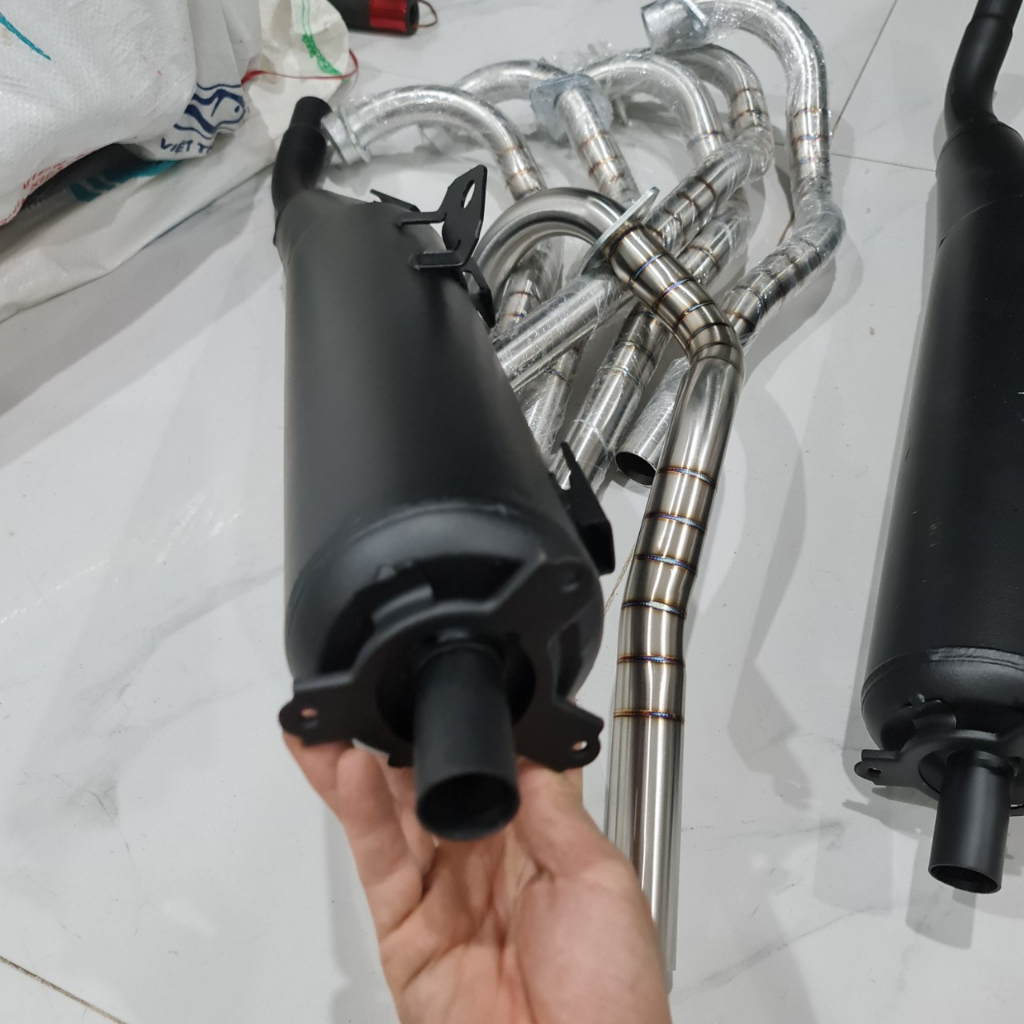 Pô exciter 150 zin móc ấm giữ lại đít zin tặng kèm cổ pô inox 304 tích ...