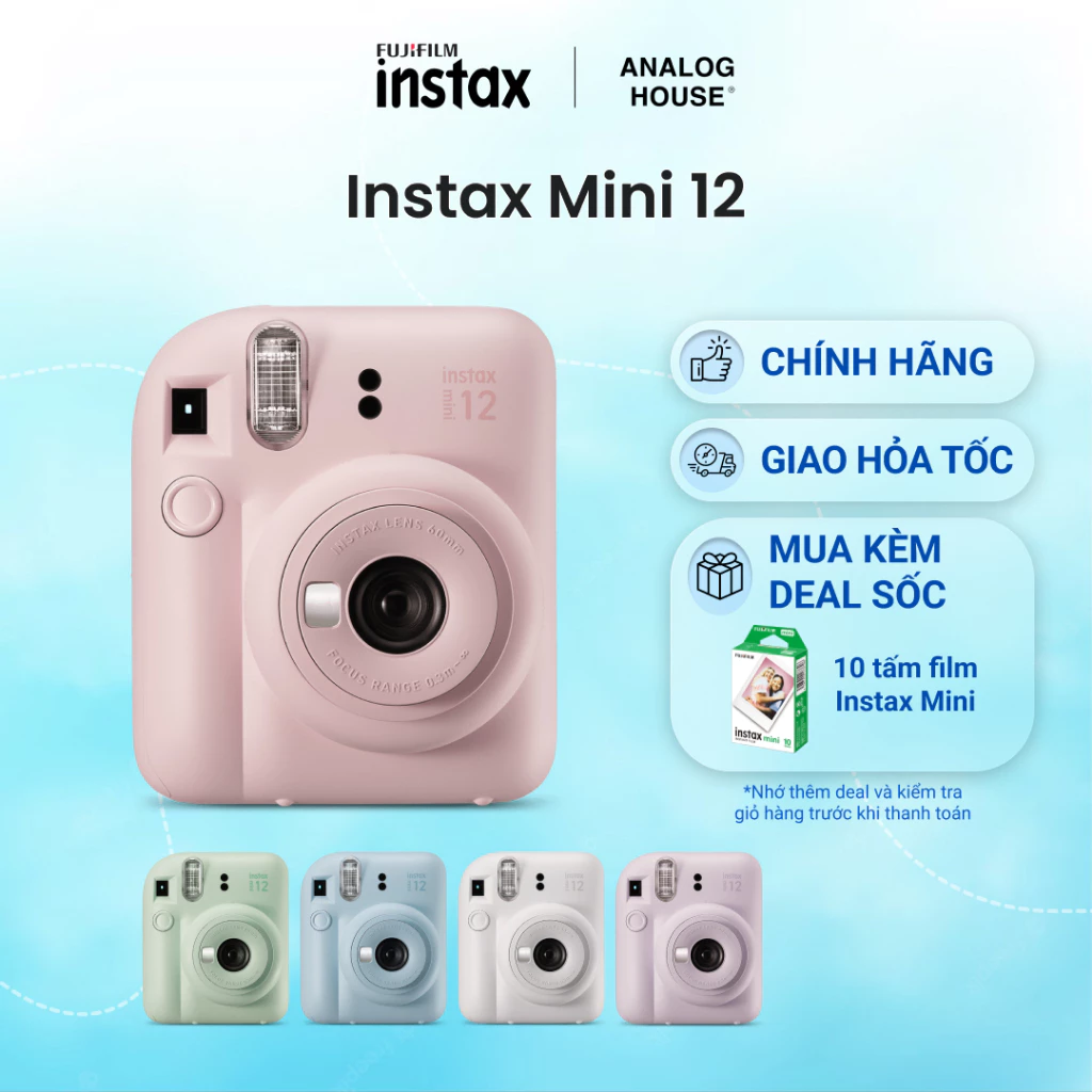 Instax Mini 11 / 12 - Máy ảnh lấy liền Fujifilm | Chính hãng - BH 12T