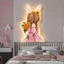 Tranh Cắt 3D LED Cô Bé Đáng Yêu Trang Trí Phòng Khách, Phòng Ngủ, Quán Cà Phê Xưởng Giá Rẻ