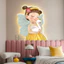 Tranh Cắt 3D LED Cô Bé Đáng Yêu Trang Trí Phòng Khách, Phòng Ngủ, Quán Cà Phê Xưởng Giá Rẻ