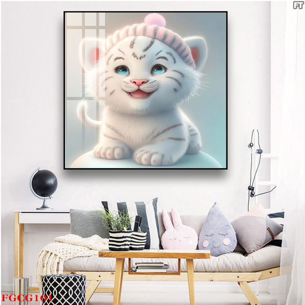 Tranh Treo Tường Tráng Gương Cao Cấp 12 Con Giáp Phong Cách Trung Hoa