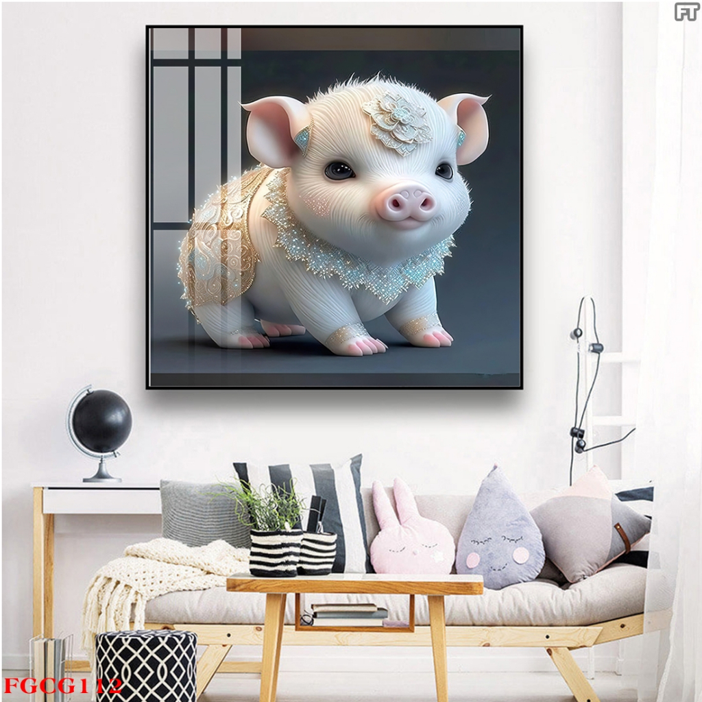 Tranh Treo Tường Tráng Gương Cao Cấp 12 Con Giáp Độc Lạ Trung Hoa OHA Decor