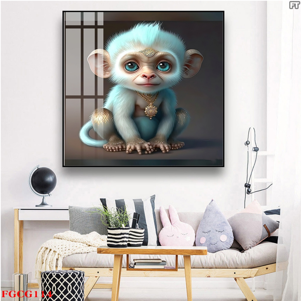 Tranh Treo Tường Tráng Gương Cao Cấp 12 Con Giáp Độc Lạ Trung Hoa OHA Decor