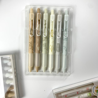 Set 6 bút gel bấm Xingmai mực đen ngòi kim cao cấp 0.5mm
