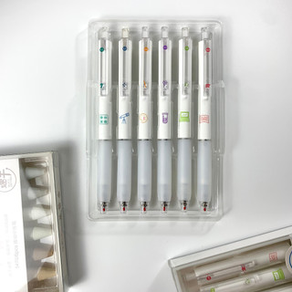 Set 6 bút gel bấm Xingmai mực đen ngòi kim cao cấp 0.5mm