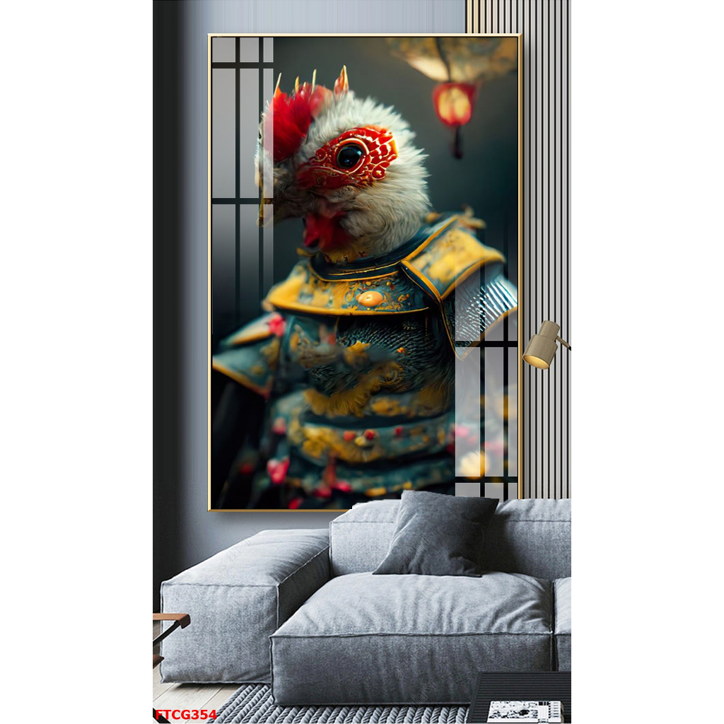 Tranh Tráng Gương 12 Con Giáp Chiến Binh Ấn Tượng