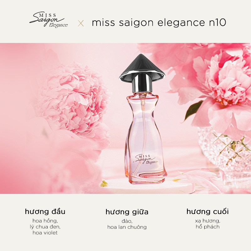 Ảnh Nước Hoa nữ Miss Saigon Elegance EDP N10 15ml - HỘP MÀU ĐỎ 2
