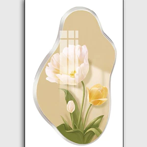 Tranh Cắt 3D LED Tráng Gương Chủ Đề Hoa Trang Trí Phòng Ngủ, Phòng Khách, Quán Cà Phê Xưởng Giá Rẻ