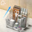 Hộp đựng mỹ phẩm để bàn đa năng, để đồ dùng trong suốt chất liệu nhựa Acrylic