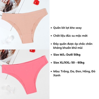 Quần lót nữ lọt khe đúc su thun lạnh bản to cao cấp không đường may sexy và gợi cảm DEVARI L957