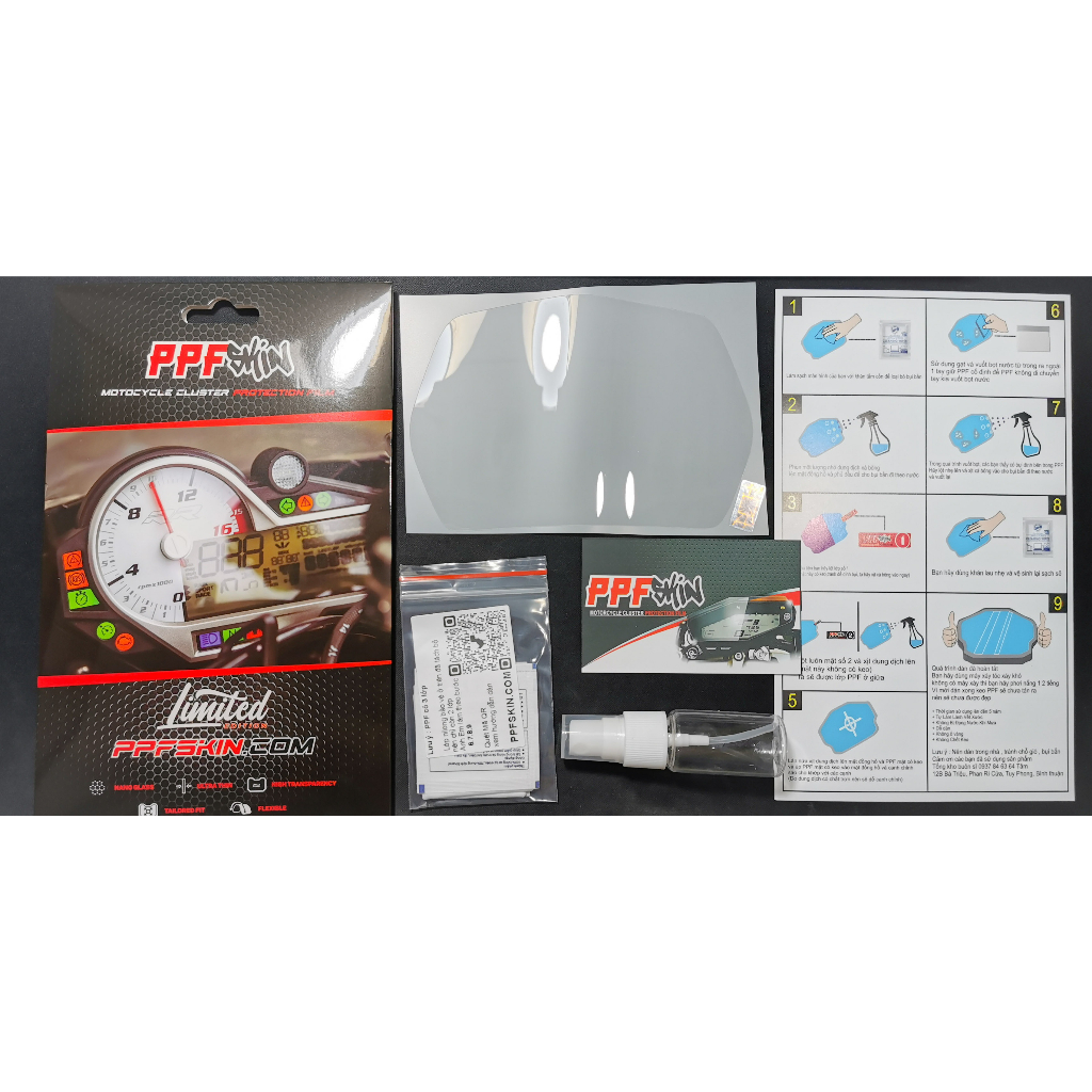 PPF Yamaha excenter 155 202 ... PPF dán bảo vệ mặt đồng hồ xe, hàng nhập khẩu