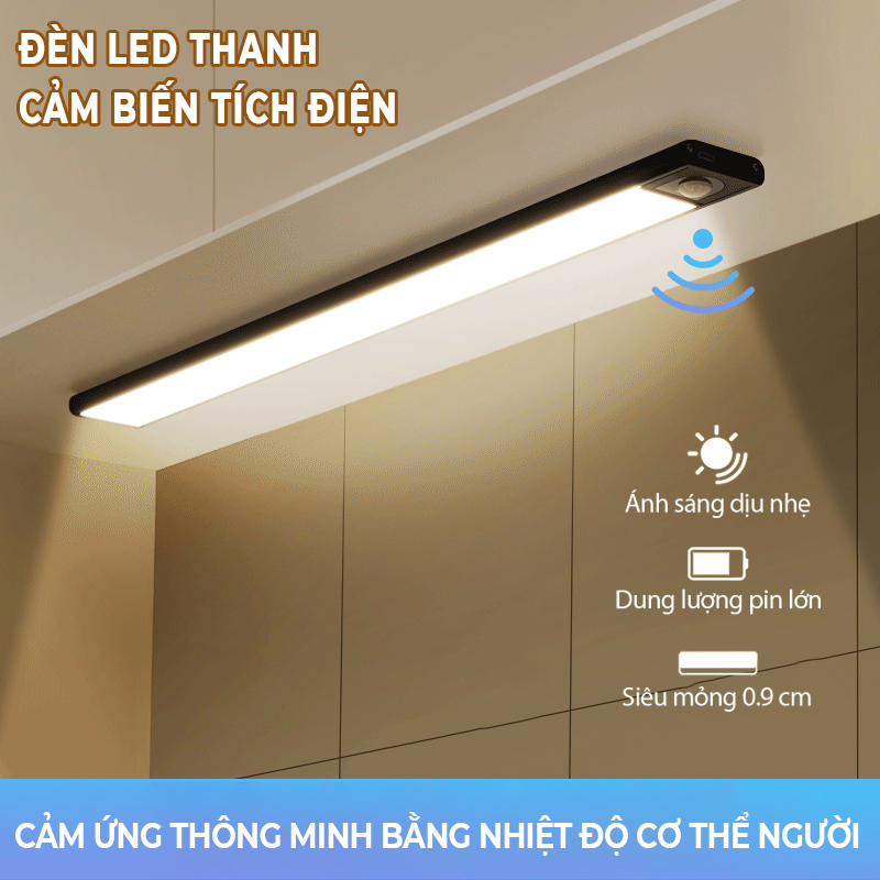 Đèn led thanh cảm biến tích điện thông minh - K1487 | Shopee Việt Nam