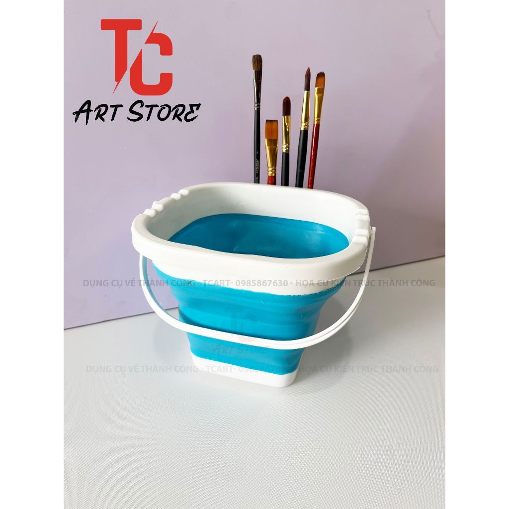 Xô Rửa Cọ Xếp ( Nhựa dẻo, có thể gấp gọn lại) | Shopee Việt Nam