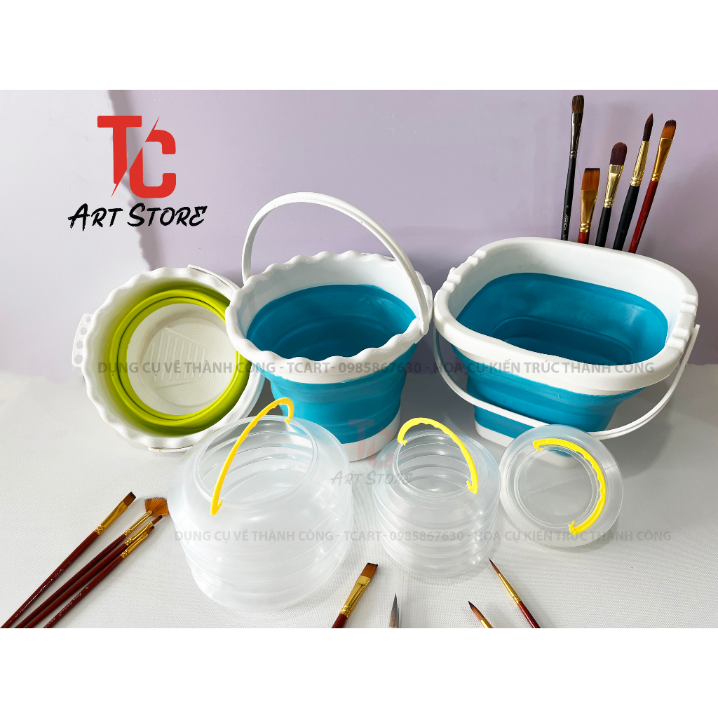 Xô Rửa Cọ Xếp ( Nhựa dẻo, có thể gấp gọn lại) | Shopee Việt Nam