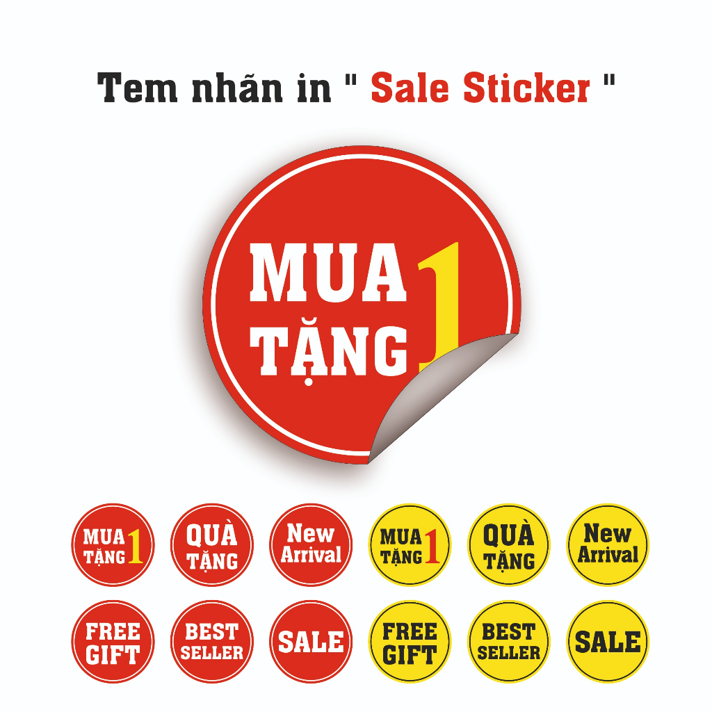 Sale Sticker label_Tem nhãn in Sale sticker_100pcs (WLVN52) | Shopee ...