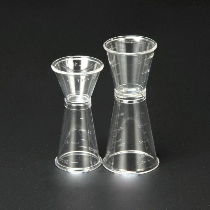 Jigger nhựa 2 đầu có chia vạch loại 10/20ml và 20/40ml - Chuyên Dụng Cho Quầy Bar Tiện Dụng