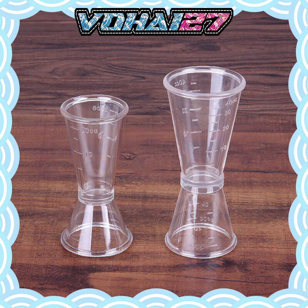 Jigger nhựa 2 đầu có chia vạch loại 10/20ml và 20/40ml - Chuyên Dụng Cho Quầy Bar Tiện Dụng