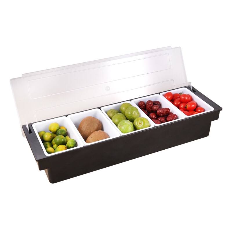 Khay Đựng Thạch, Topping, Trái Cây 3 Ngăn - 4 Ngăn - 5 Ngăn - 6 Ngăn