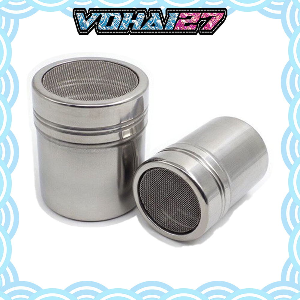 Hũ rắc bột Cacao , matcha , phô mai có nắp đậy inox cao cấp