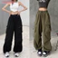 Quần Jogger túi hộp chất kaki mềm from rộng 3 màu Đen/Be /Hồng
