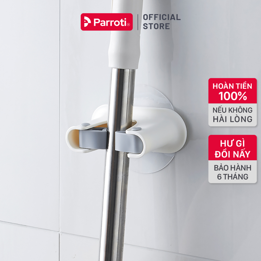 Ảnh Móc treo cây lau nhà dán tường 2 trong 1 - Parroti Keeper KP02 1