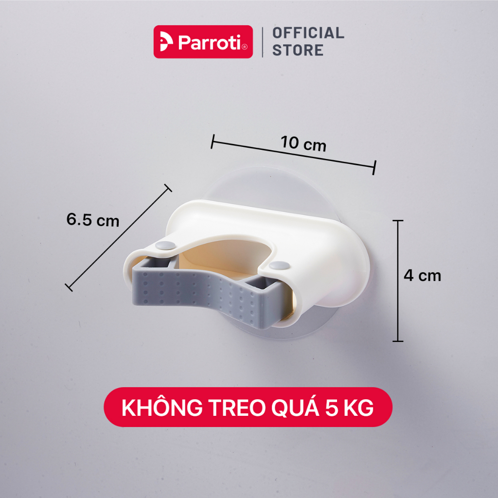 Ảnh Móc treo cây lau nhà dán tường 2 trong 1 - Parroti Keeper KP02 4