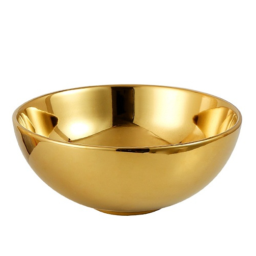 Bát Inox Rửa Mặt, Bát Đựng Nước Mạ Vàng Chuyên Dùng Cho Spa, Size 22cm Sử Dụng Tiện Lợi