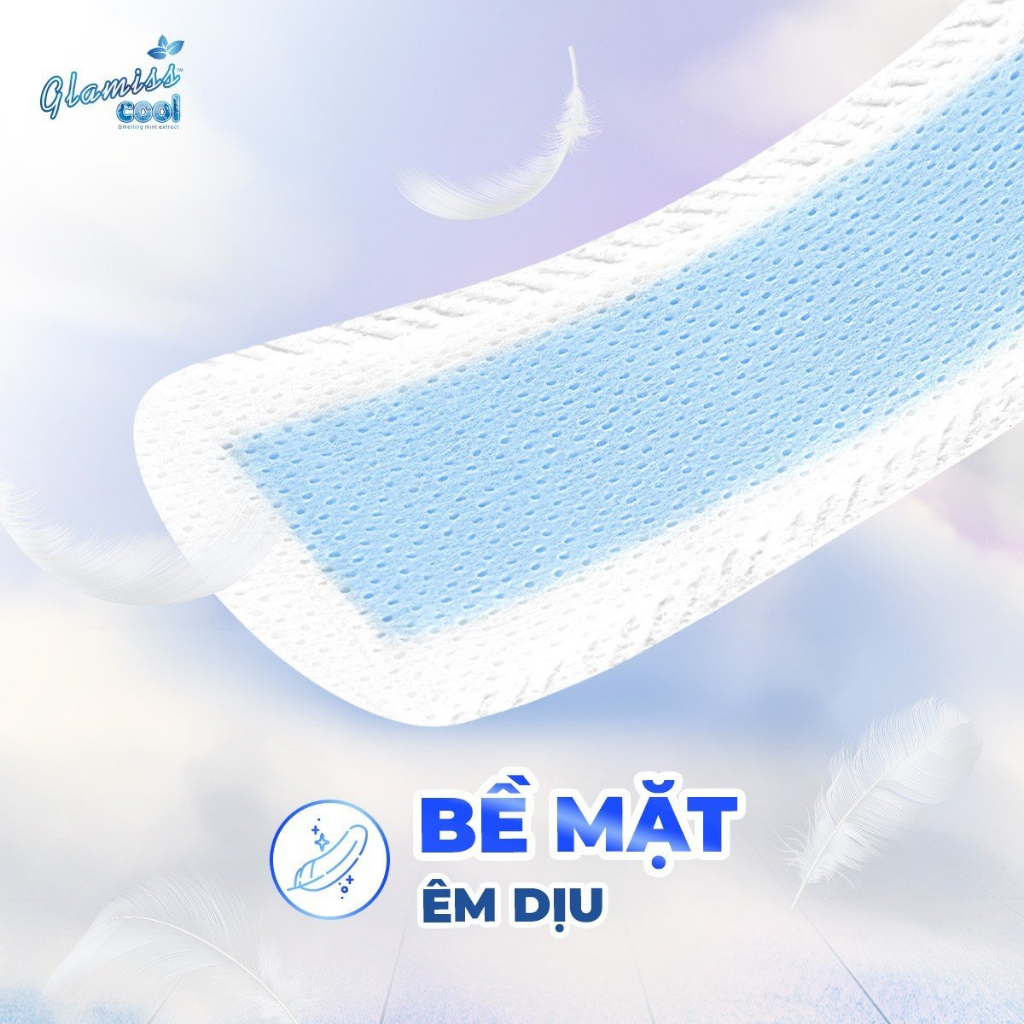 Ảnh Combo 6 gói Băng vệ sinh thảo dược the mát Glamiss Cool Extra hàng ngày 15,5 cm 3