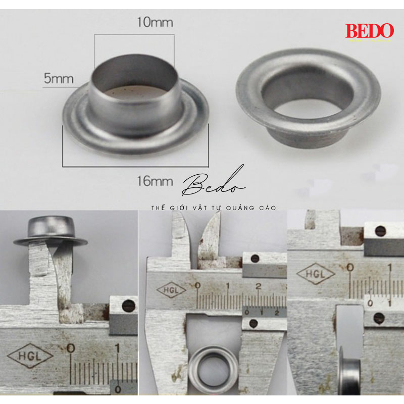 Máy dập khuy bạt BEDO cối hoa sen - Máy đục ore, đóng khoen bạt quảng cáo nhanh, chắc chắn, bền bỉ