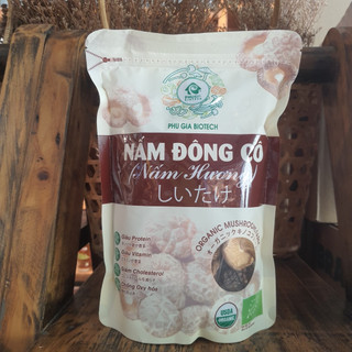 Nấm Hương khô hữu cơ Phú Gia loại 100g và 300g dùng nấu canh, làm ruốc nấm..