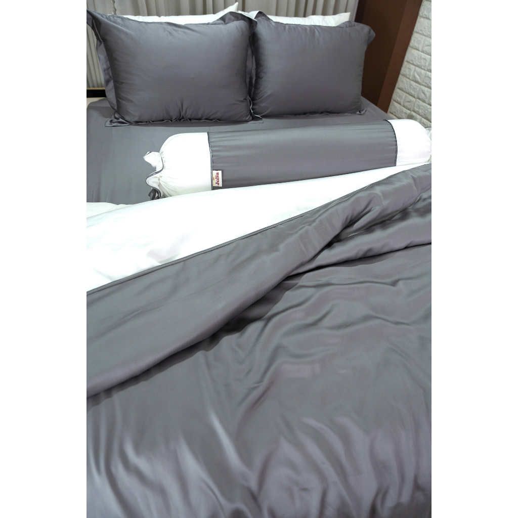 Bộ chăn ga gối ra giường lụa tencel siêu mềm mịn Hàn Quốc Julia 859