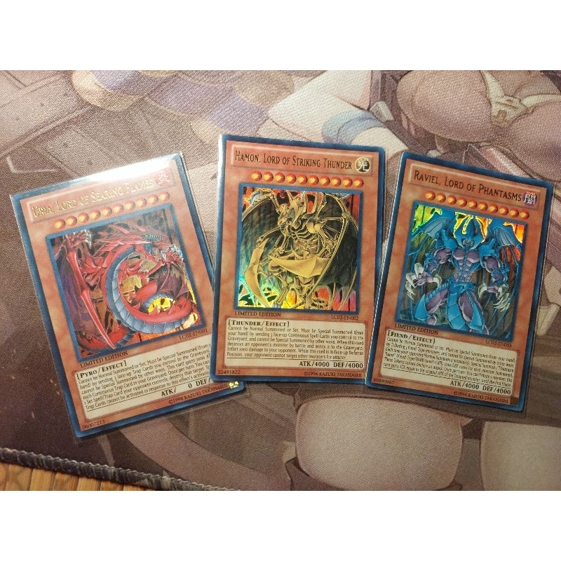 [EN] Set Thẻ bài Tam Ảo Thần: Raviel, Uria, Hamon - Ultra Rare - LC02 ...
