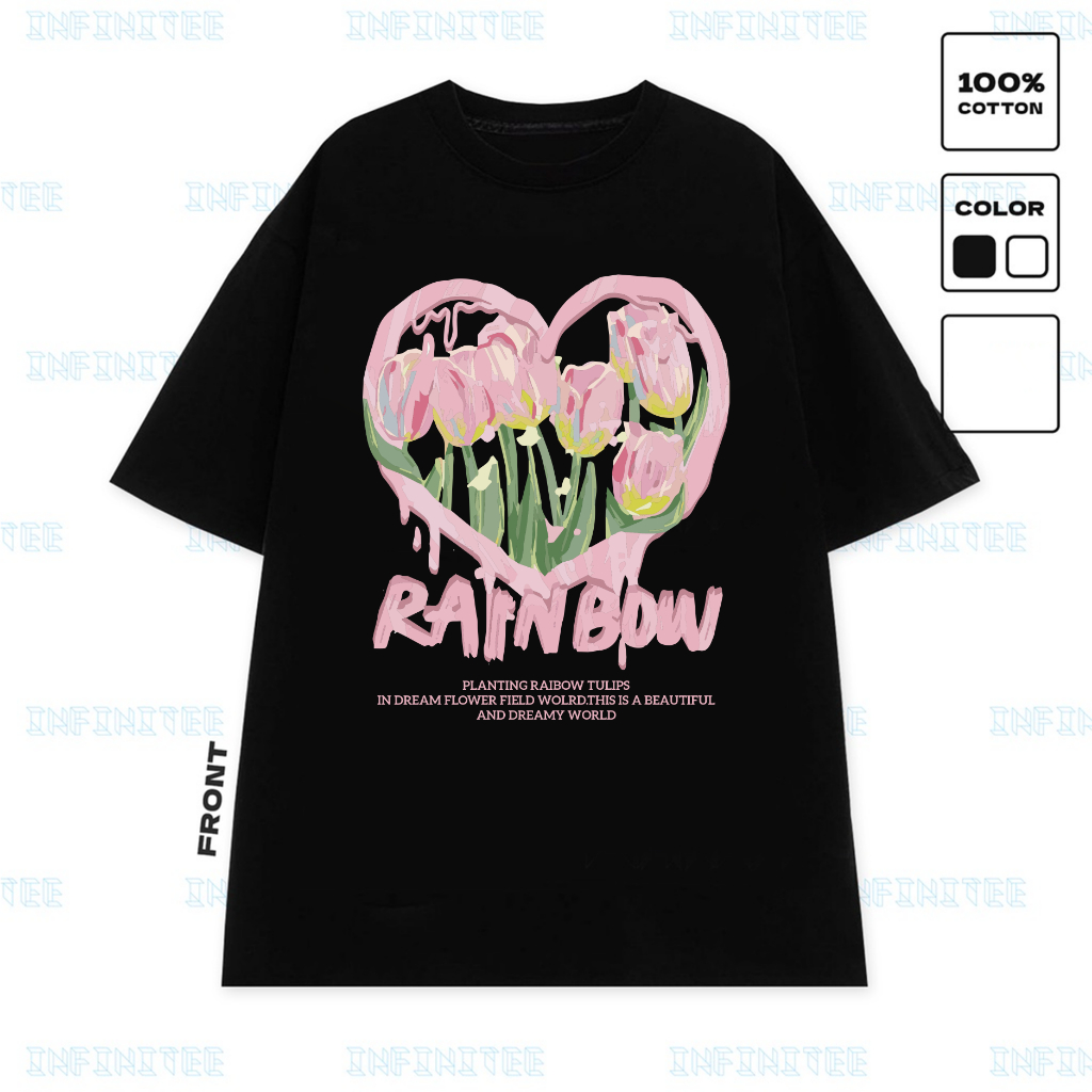 Áo thun INFINITEE Fni066T, Thun 100% Cotton - form rộng Unisex.