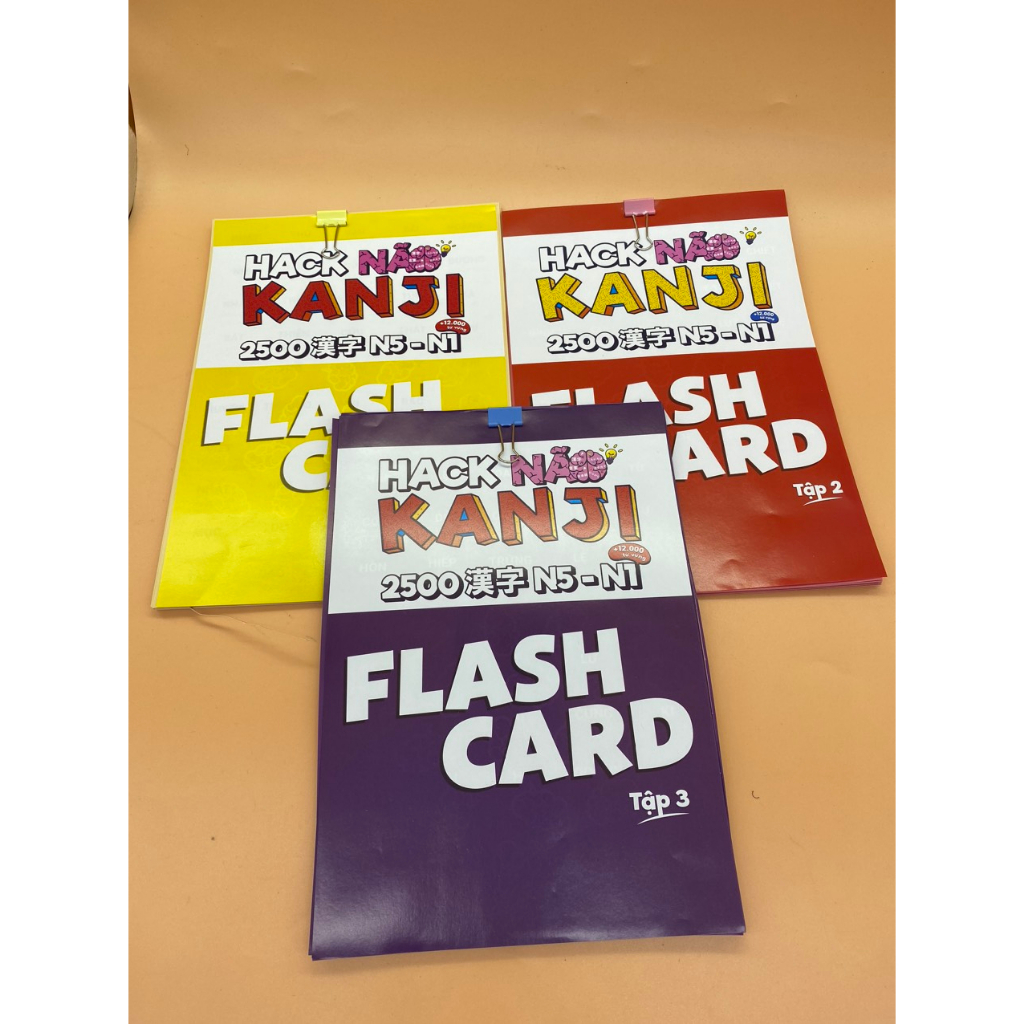 Sách Tiếng Nhật - Flashcard Hack Não Kanji Tập 1+2+3 | Shopee Việt Nam