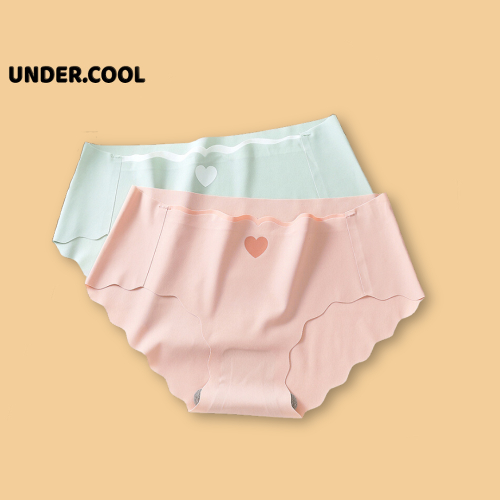 Quần Lót Nữ Cotton Lụa UNDERCOOL Đáy Ép Lót Kháng Khuẩn Thoáng Khí Cạp Vừa QL05