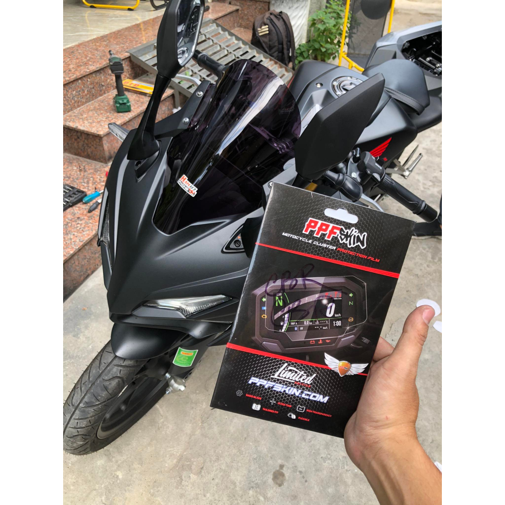 PPF HONDA CBR150R 2021 ... PPF dán bảo vệ mặt đồng hồ xe