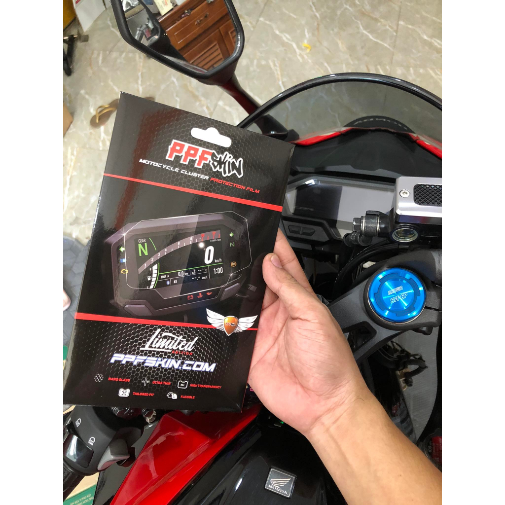 PPF HONDA CBR150R 2021 ... PPF dán bảo vệ mặt đồng hồ xe