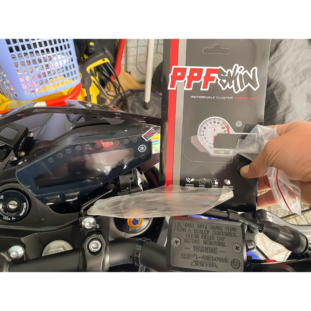 PPF Yamaha MT09 (2021) ...UPPF dán bảo vệ mặt đồng hồ xe