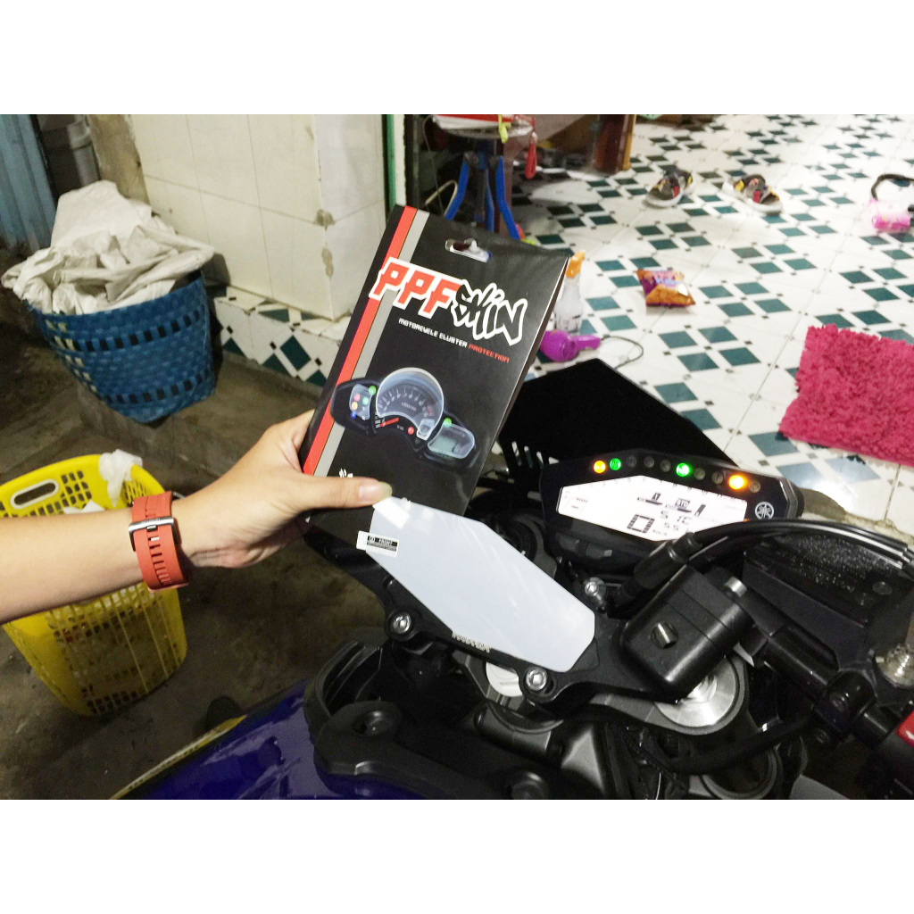PPF Yamaha MT09 (2021) ...UPPF dán bảo vệ mặt đồng hồ xe
