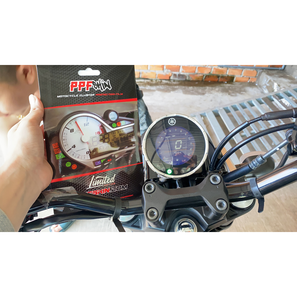PPF PG-1 2025. Yamaha XSR 155 900..dán bảo vệ mặt đồng hồ xe