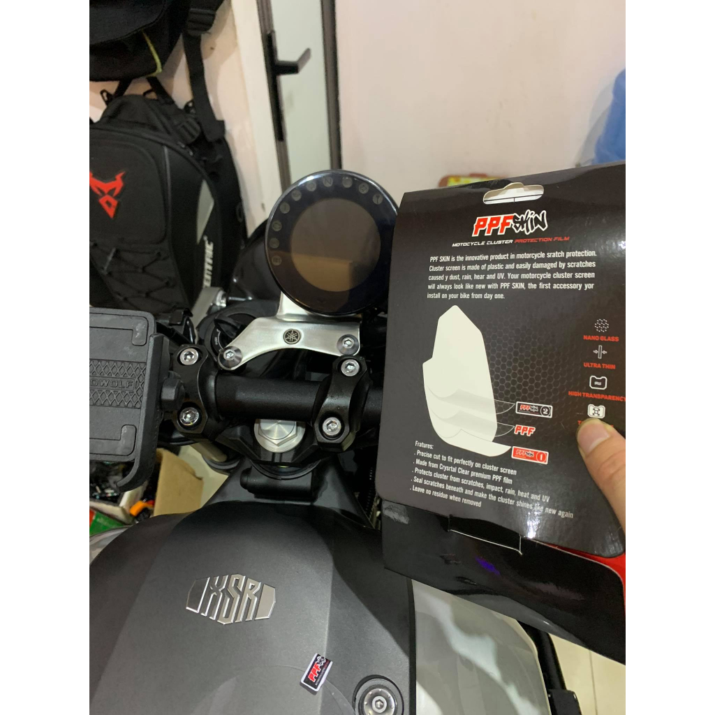 PPF PG-1 2025. Yamaha XSR 155 900..dán bảo vệ mặt đồng hồ xe