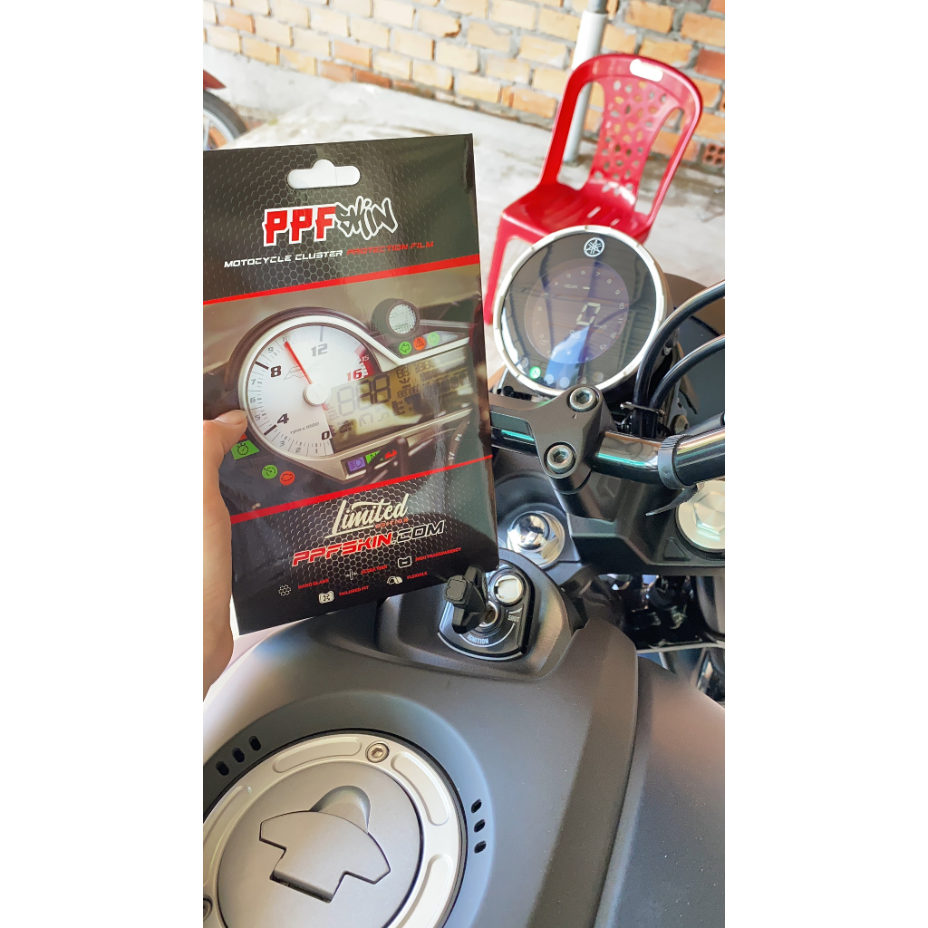 PPF PG-1 2025. Yamaha XSR 155 900..dán bảo vệ mặt đồng hồ xe