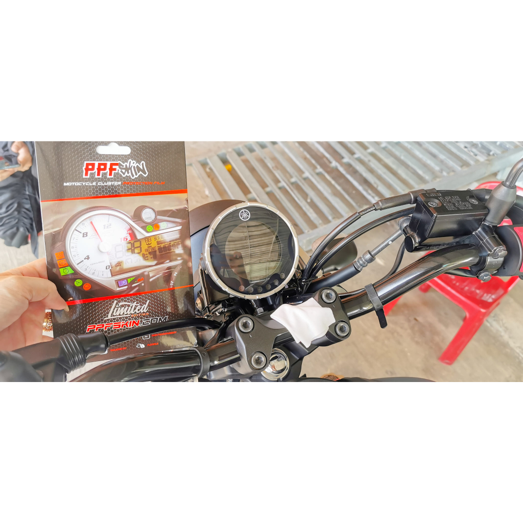 PPF PG-1 2025. Yamaha XSR 155 900..dán bảo vệ mặt đồng hồ xe