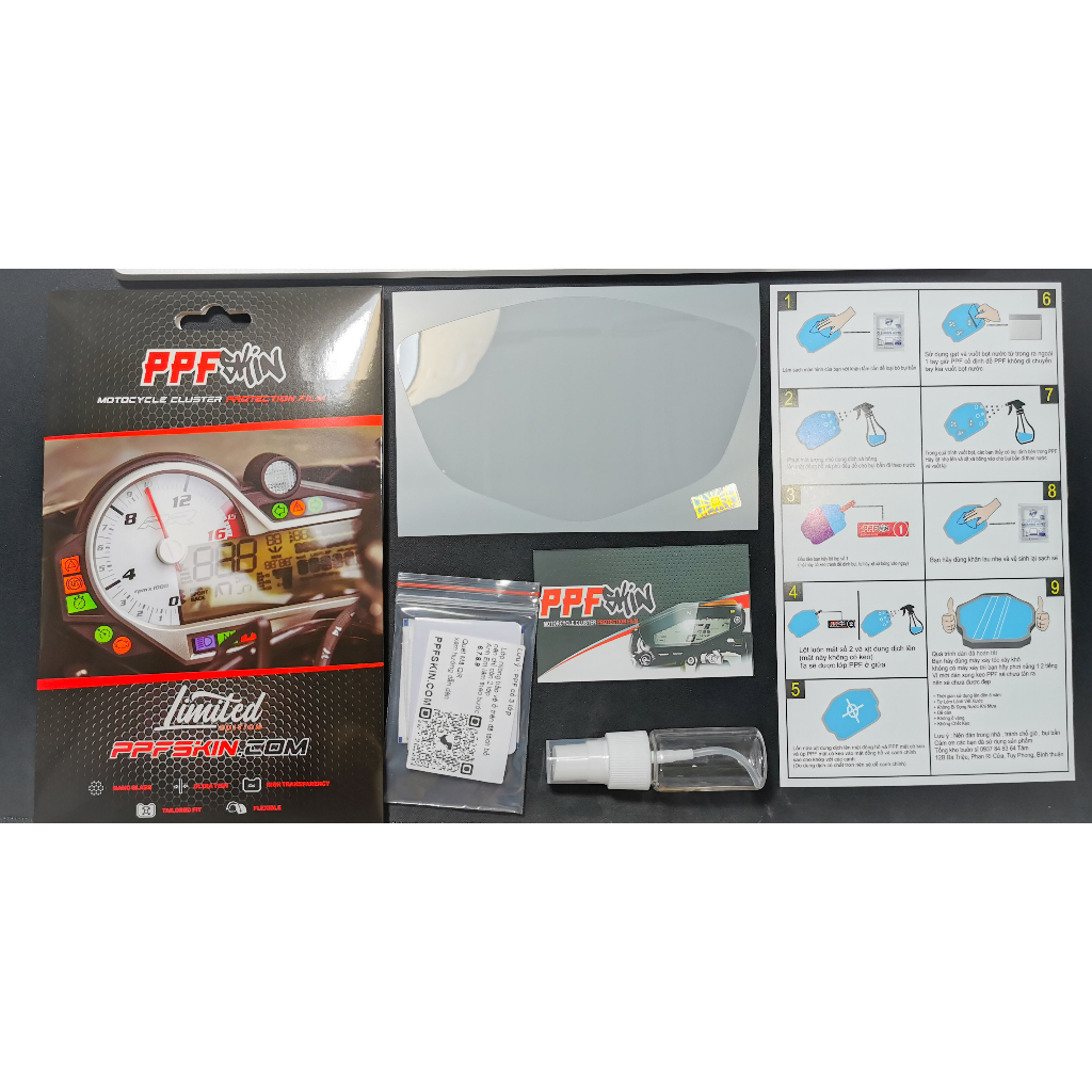 PPF Exciter 2010 ... UPPF dán bảo vệ mặt đồng hồ xe , xước tự phục hồi vết xước dâm